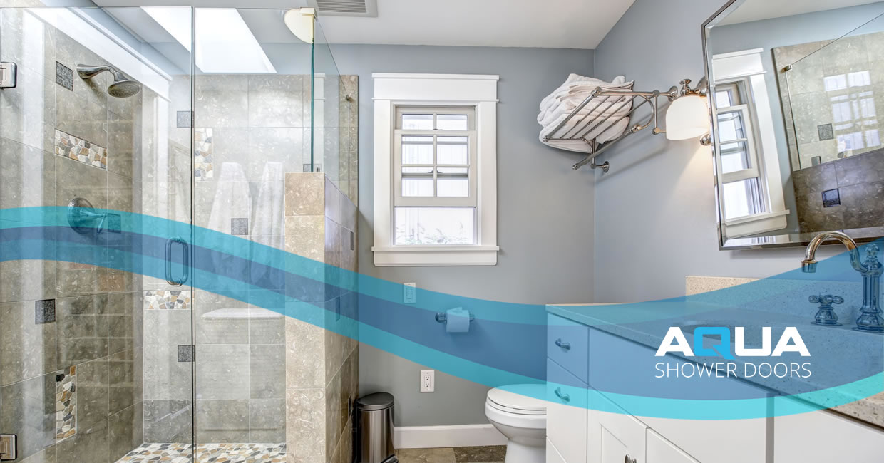 Frameless shower doors Sarasota Florida wave 2 AQUA Shower Doors